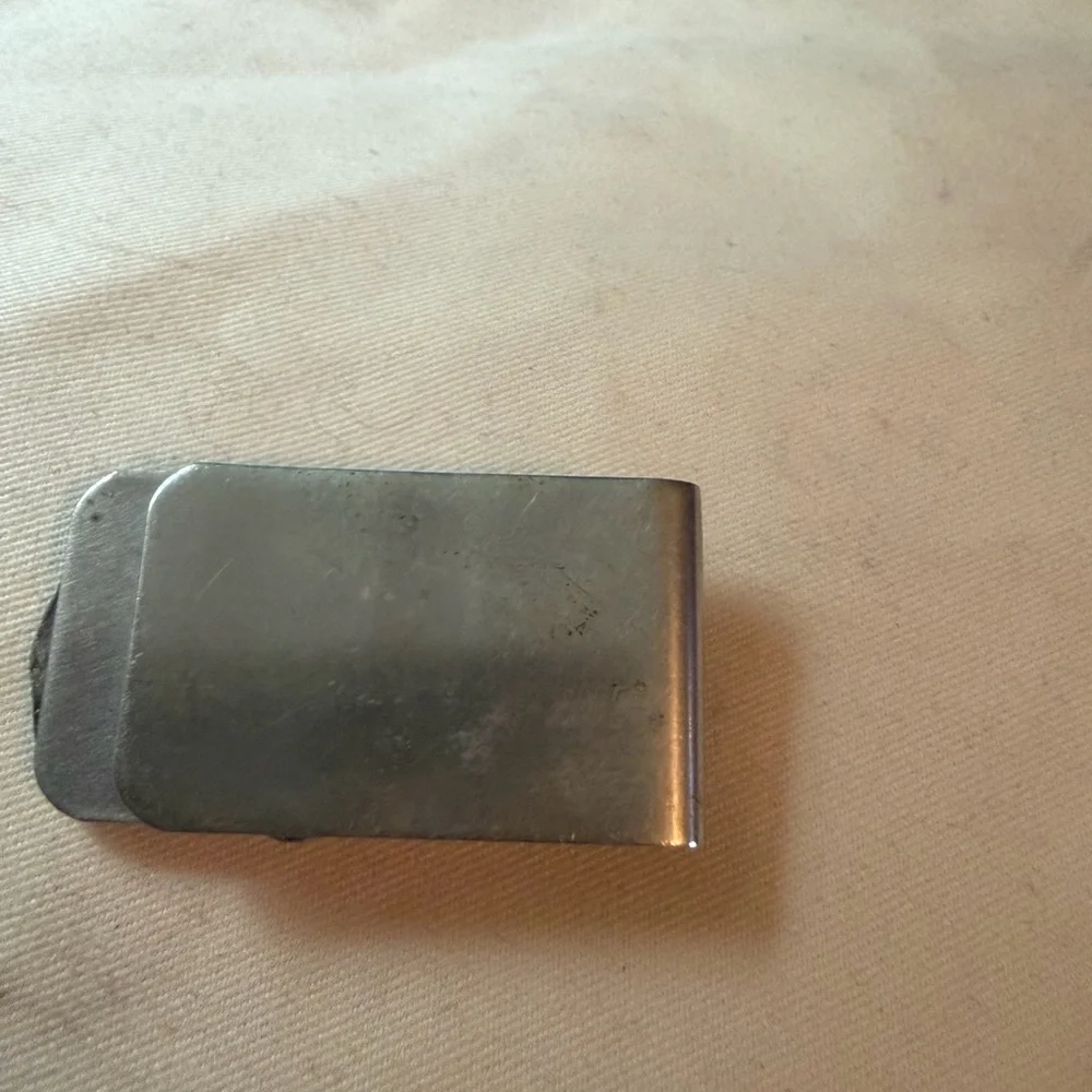Vintage Navajo Bear, Turquoise, and Coral Money Clip